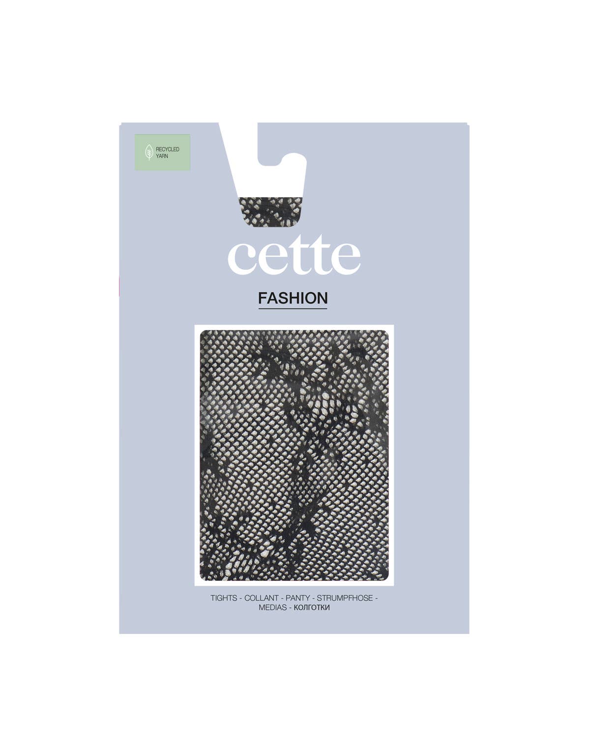 Polaris – Διχτυωτό Καλσόν με Λουλουδένιο Σχέδιο