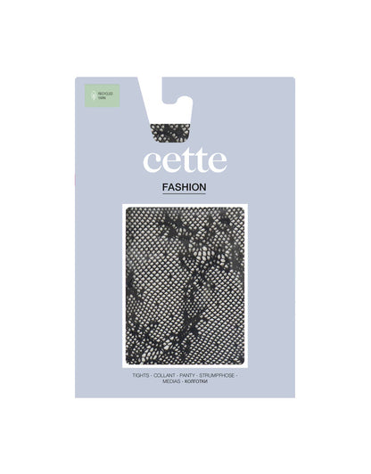 Polaris – Διχτυωτό Καλσόν με Λουλουδένιο Σχέδιο